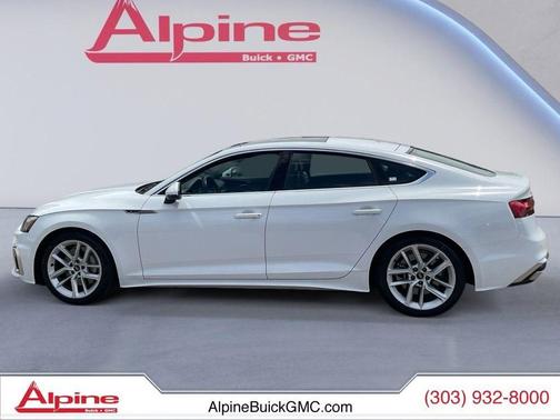 White 2024 Audi A5 Sportback 45 S Line Premium Plus