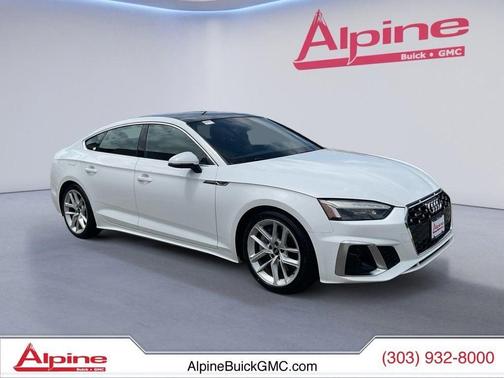 White 2024 Audi A5 Sportback 45 S Line Premium Plus