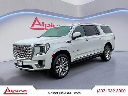 White Frost Tricoat 2022 GMC Yukon XL Denali SUV