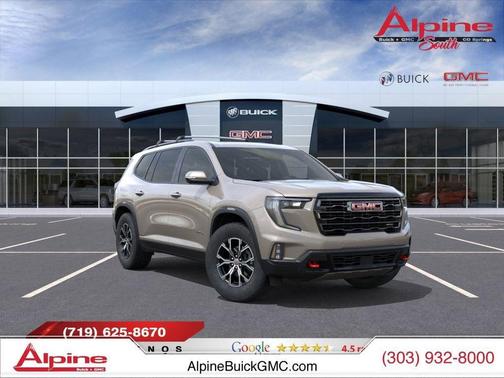 Riverstone Metallic 2026 GMC Acadia AT4 AWD