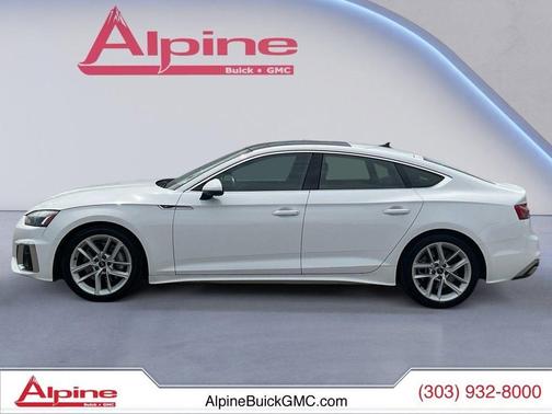 White 2024 Audi A5 Sportback 45 S Line Premium Plus