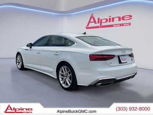 White 2024 Audi A5 Sportback 45 S Line Premium Plus