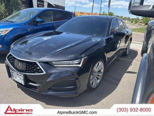 Black 2021 Acura TLX Technology