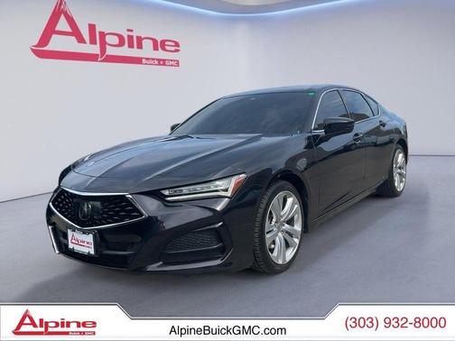 Black 2021 Acura TLX Technology