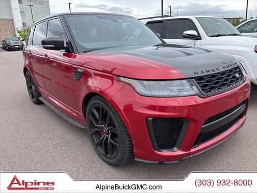 Red 2022 Land Rover Range Rover Sport SVR