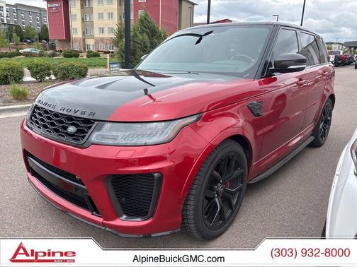 Red 2022 Land Rover Range Rover Sport SVR