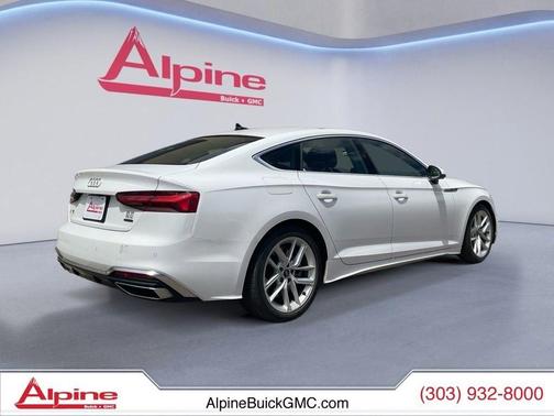 White 2024 Audi A5 Sportback 45 S Line Premium Plus