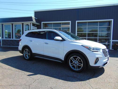Monaco White 2017 Hyundai SANTA FE Limited Ultimate