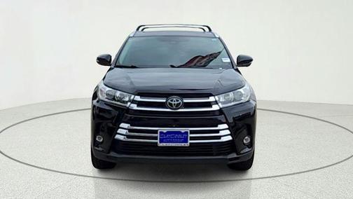 Midnight Black Metallic 2019 Toyota Highlander Limited Platinum