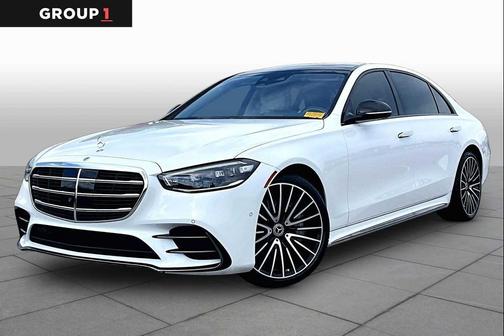 MANUFAKTUR Moonlight White Metallic 2024 Mercedes-Benz S-Class 4MATIC