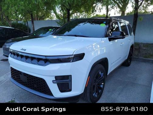 Bright White Clearcoat 2026 Jeep Grand Wagoneer Summit Obsidian