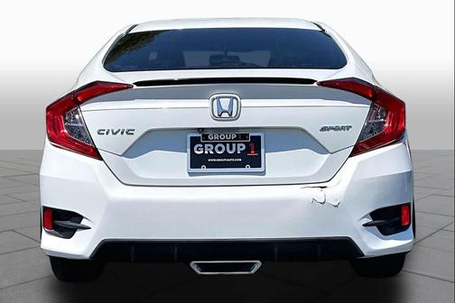 Platinum White Pearl 2019 Honda Civic Sport