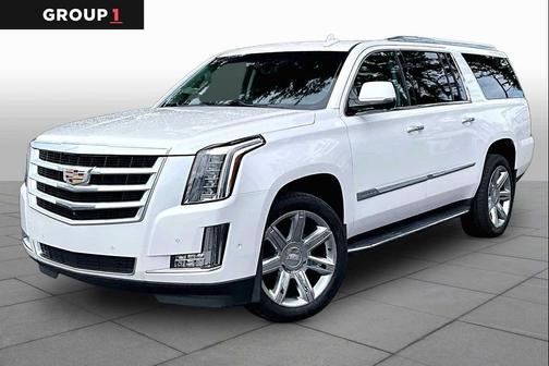Crystal White Tricoat 2019 Cadillac Escalade ESV Luxury