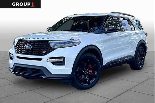 Star White Metallic Tri-Coat 2023 Ford Explorer ST
