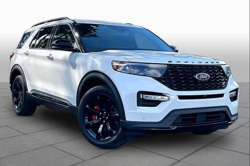 Star White Metallic Tri-Coat 2023 Ford Explorer ST