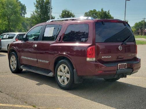 Red 2012 Nissan Armada Platinum