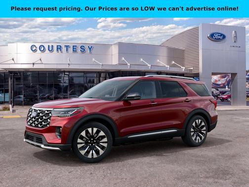 Ruby Red Metallic Tinted Cc 2027 Ford Explorer Platinum