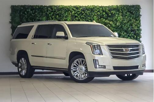 White Diamond Tricoat 2015 Cadillac Escalade ESV Platinum