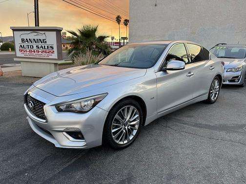 Silver 2018 INFINITI Q50 3.0t LUXE