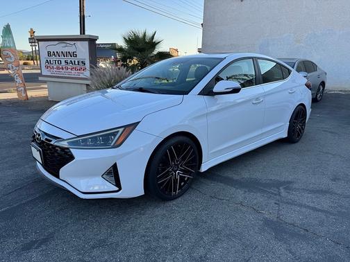 Pearl White 2019 Hyundai ELANTRA Sport