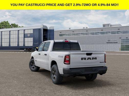 Bright White Clearcoat 2026 RAM 1500 Warlock Crew Cab 4x4 5'7' Box