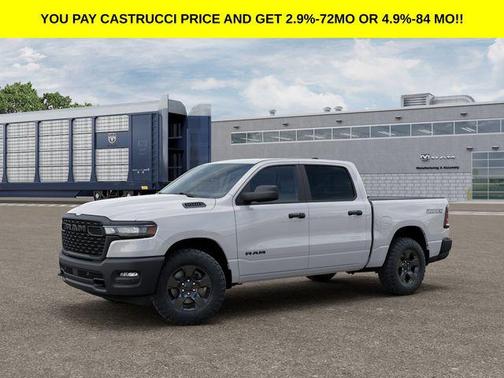 Bright White Clearcoat 2026 RAM 1500 Warlock Crew Cab 4x4 5'7' Box