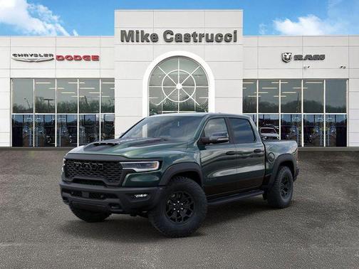 Serrano Green Metallic 2026 RAM 1500 RHO Crew Cab 4x4 5'7' Box