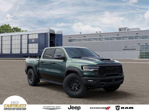 Serrano Green Metallic 2026 RAM 1500 RHO Crew Cab 4x4 5'7' Box
