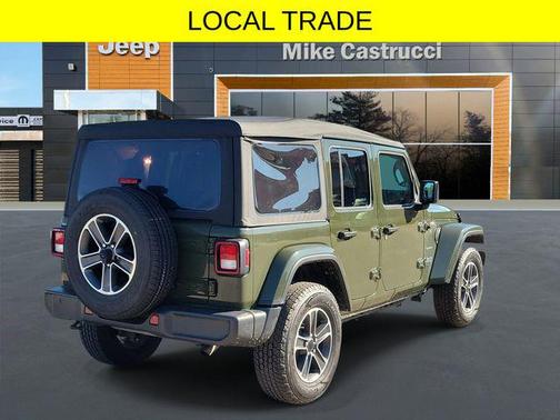 Sarge Green Clearcoat 2023 Jeep Wrangler 4-Door Sahara 4x4