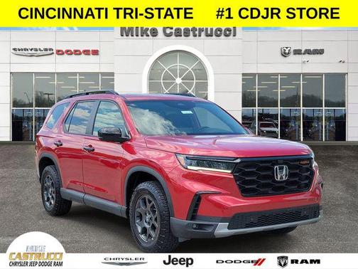 Radiant Red Metallic II 2025 Honda Pilot TrailSport