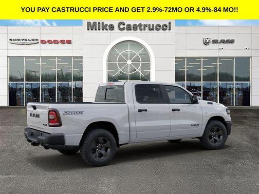 Bright White Clearcoat 2026 RAM 1500 Warlock Crew Cab 4x4 5'7' Box