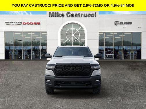 Bright White Clearcoat 2026 RAM 1500 Warlock Crew Cab 4x4 5'7' Box