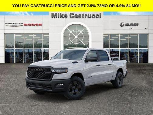 Bright White Clearcoat 2026 RAM 1500 Warlock Crew Cab 4x4 5'7' Box