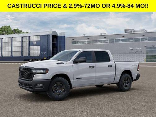 Bright White Clearcoat 2026 RAM 1500 Warlock Crew Cab 4x4 5'7' Box