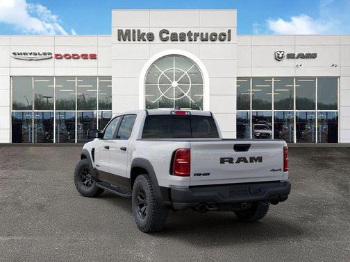 Bright White Clearcoat 2026 RAM 1500 RHO Crew Cab 4x4 5'7' Box