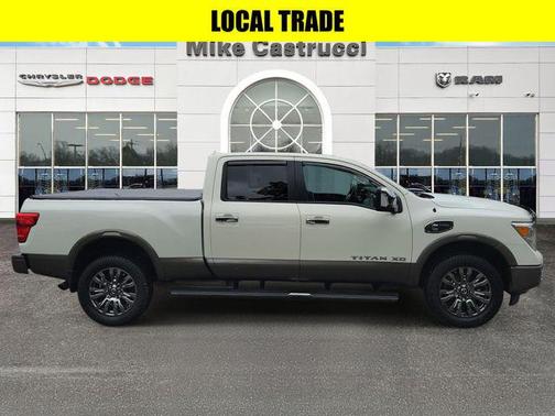 Pearl White 2016 Nissan Titan XD Platinum Reserve