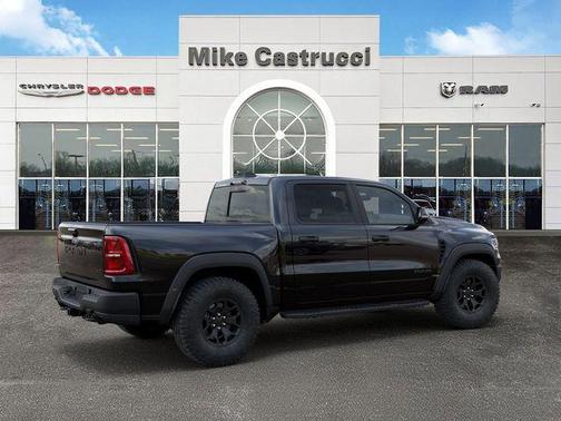 Diamond Black Crystal Pearlcoat 2026 RAM 1500 RHO Crew Cab 4x4 5'7' Box