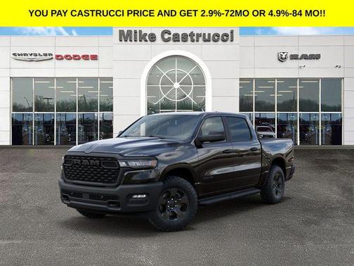 Diamond Black Crystal Pearlcoat 2026 RAM 1500 Warlock Crew Cab 4x4 5'7' Box