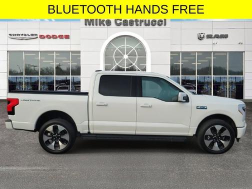 White Metallic 2024 Ford F-150 Lightning Platinum