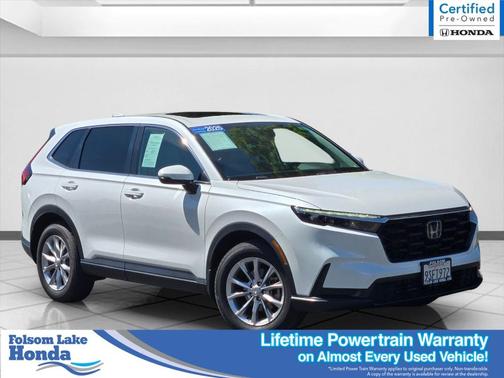 Platinum White Pearl 2025 Honda CR-V EX