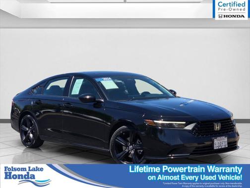 Black 2024 Honda Accord Hybrid Sport-L
