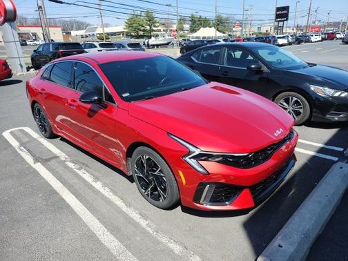 Red 2025 Kia K5 GT-Line