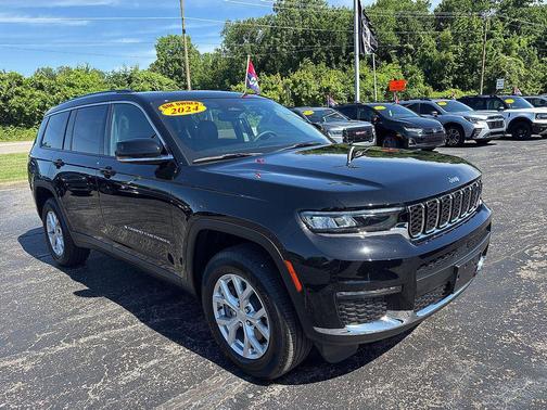 Diamond Black Crystal Pearlcoat 2024 Jeep Grand Cherokee L Limited