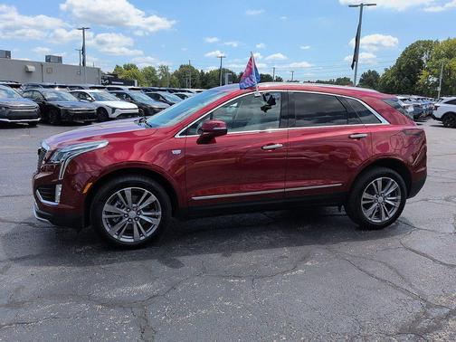 Radiant Red Tintcoat 2025 Cadillac XT5 Premium Luxury