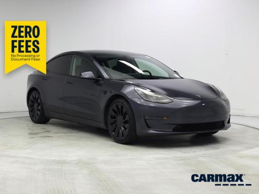 Gray 2022 Tesla Model 3 Performance