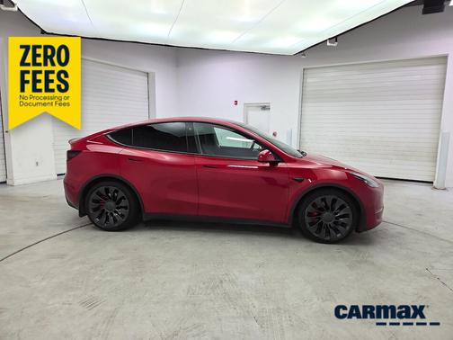 Red 2022 Tesla Model Y Performance