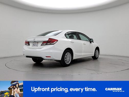 White 2015 Honda Civic LX