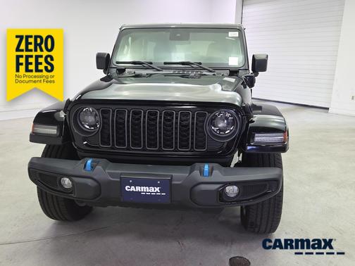 Black 2024 Jeep Wrangler 4xe Sport S