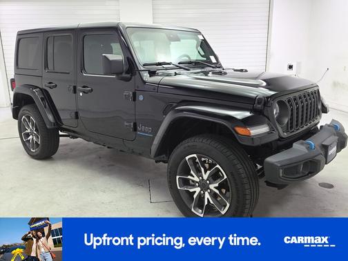 Black 2024 Jeep Wrangler 4xe Sport S