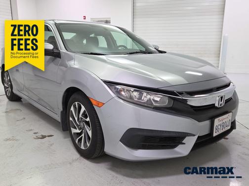 Silver 2018 Honda Civic EX